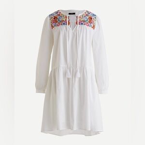 J. Crew Cotton Embroidered Farmer's Market Tunic Dress M